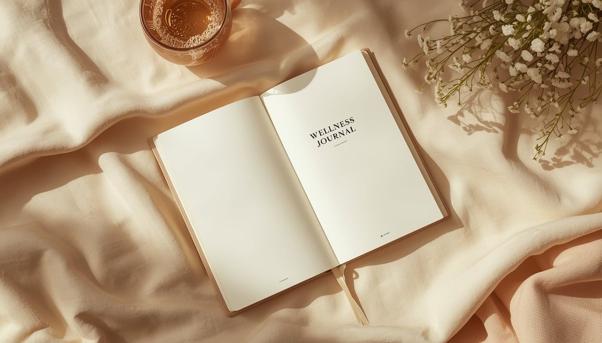 Wellness journal for women UK - daily habit tracker and self care planner for building healthy routines at home
