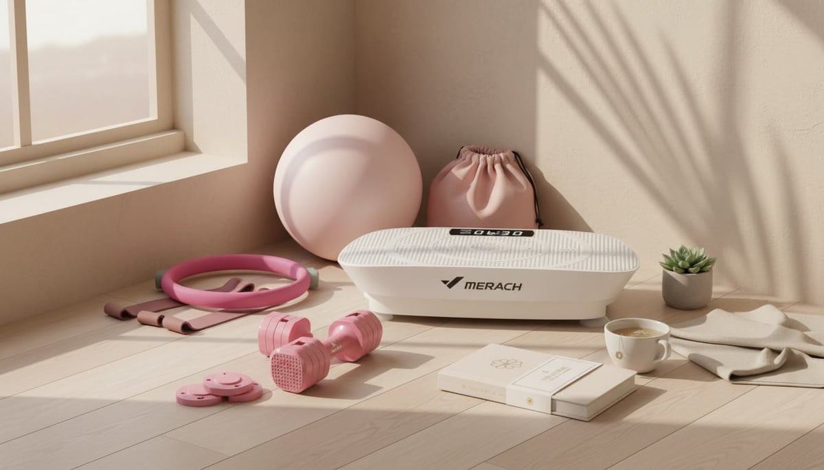 Smart home gym ideas for women UK - compact workout equipment, adjustable dumbbells and pilates kit for small spaces